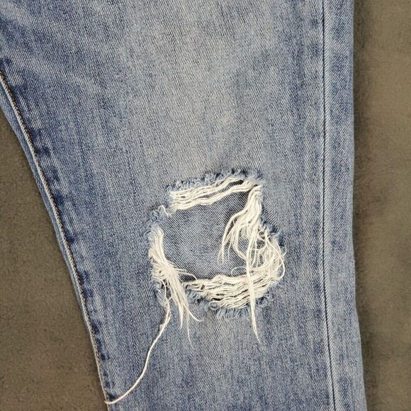 Risen Jeans Womens Small 26x25 Distressed Skinny Mid Rise Denim Los Angeles - Picture 13 of 16